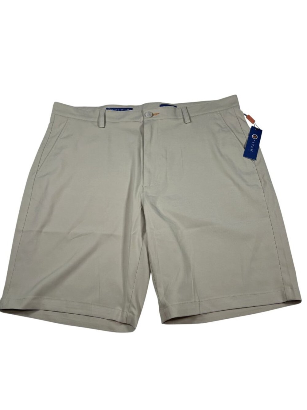 Stitch's Brithches Mens Beige Tech Golf Shorts Size 38 Performance Stretch NWT